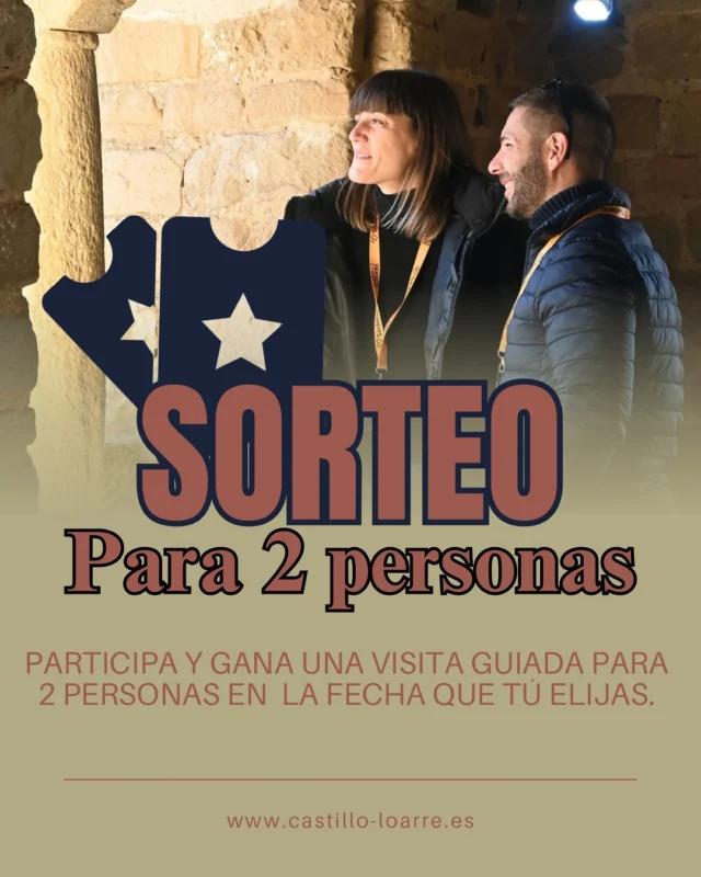 🍀🏰SORTEO VISITA GUIADA PARA DOS PERSONAS‼️

Si quieres conocer el castillo románico mejor conservado de Europa gratis y disfrutar de una experiencia inolvidable dentro de la provincia de Huesca, es tu oportunidad. 

¿Quieres participar?

✅Seguir a @castillodeloarreoficial  
❤️Dar me gusta a la publicación   💬Comentar mencionando con quién te gustaría visitar el castillo

📣Compartir en historias

⚠️El sorteo estará activo en Instagram hasta el 22 de agosto a las 23:00 horas y el premiado/a se comunicará a las 48 horas.

‼️Sorteo válido para usuarios nacionales e internacionales.

¡¡Mucha suerte a tod@s!!

#sorteonacional #sorteointernacional #castillodeloarre #huescaturismo #pirineoaragones #aragón #turismodearagon #romanicoespañol #castillosypalacios #romanico