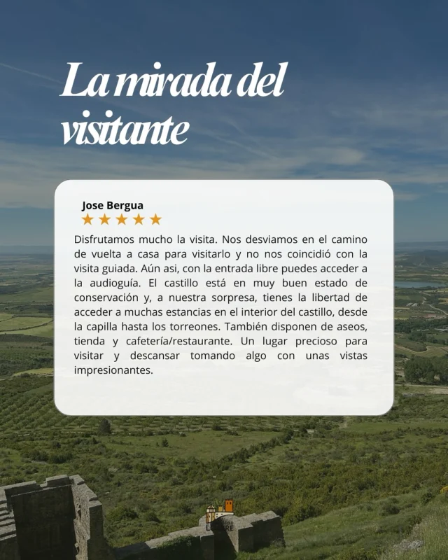 📸La mirada del visitante.

Una nueva sección para enseñar la perspectiva de todo aquel que viene al Castillo de Loarre a vivir la experiencia que envuelve cada una de sus piedras. 

Vive tu experiencia y visita El Castillo de Loarre. 

Www.castillo-Loarre.es 

#reseña #google #reseñagoogle #turismoaragón #aragón #castillodeloarre #turismohuesca #pirineoaragones #romanicoespañol #arteromanico #españa #turismoespaña